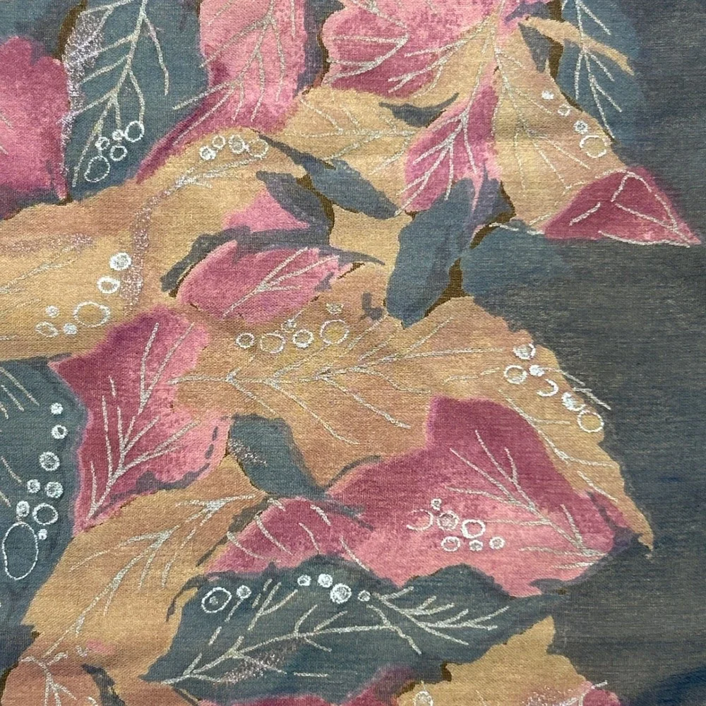 Gianni Versace Silk Scarf Floral Print Designer Square Neck Scarf 26